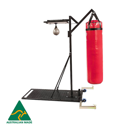 jim bradley portable speedball stand with bag arm