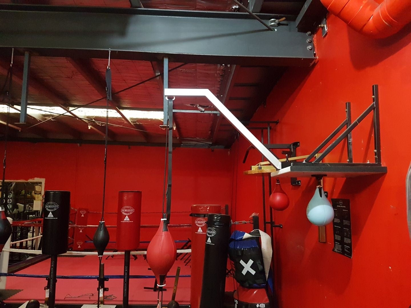 Floor to Ceiling Ball Wall Arm - mount to speedball frame