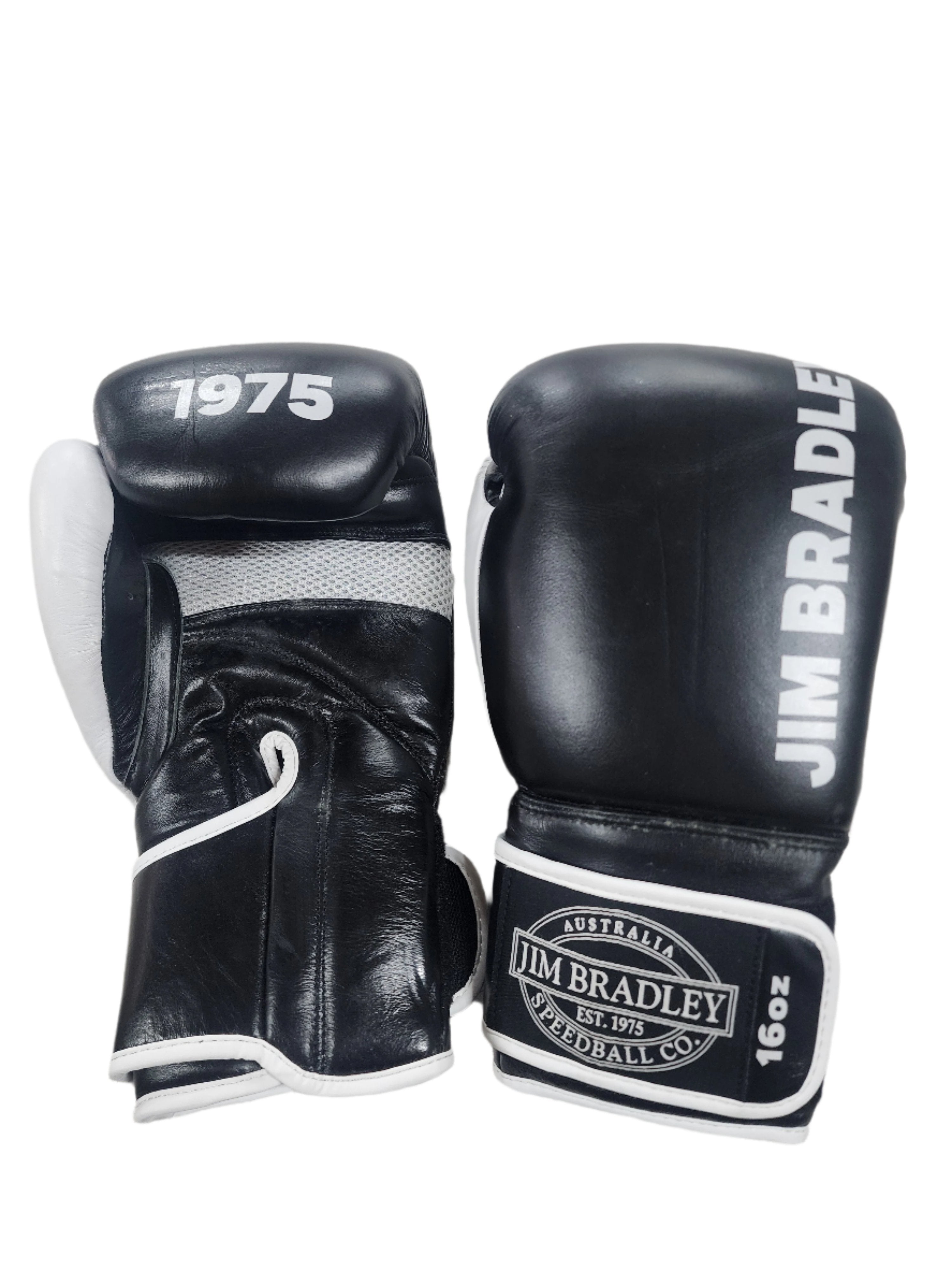 1975 Boxing Gloves Black White Jim Bradley Speedball