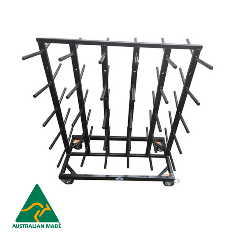 Boxing Glove Rack on Castors – Jim Bradley Speedball