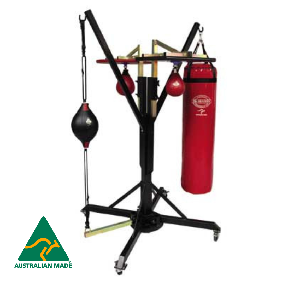 4 station heavy bag stand shop
